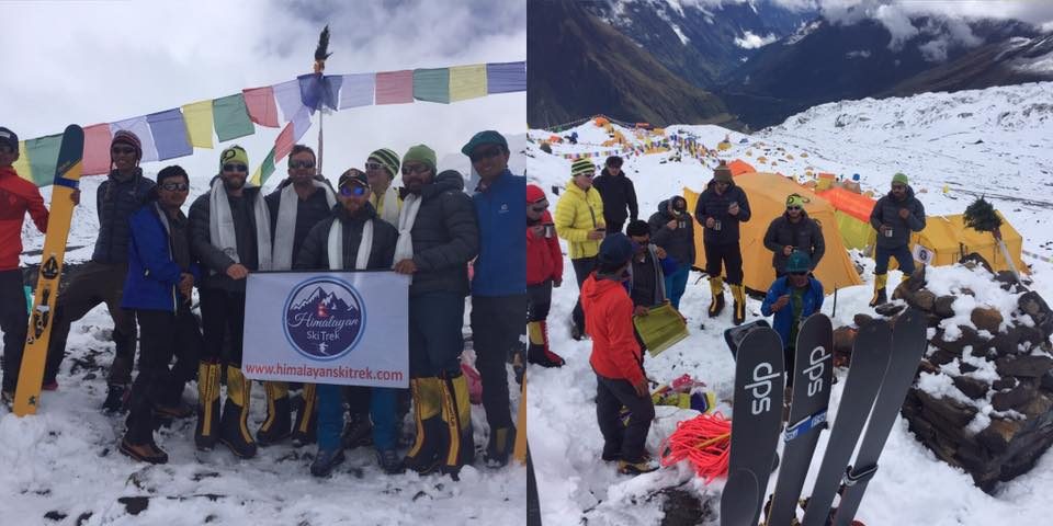 Manaslu Nepal ski base camp