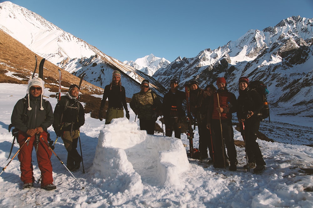 ski de randonnée népal himalaya