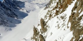 aiguilles rouges dolent argentiere ski pente raide