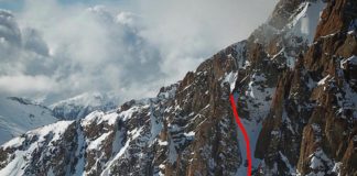couloir sud minaret argentiere ski pente raide